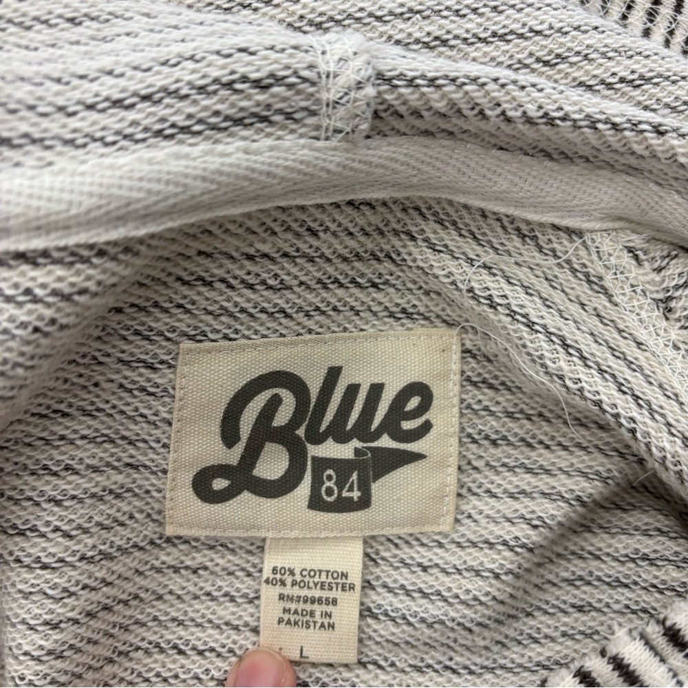 Blue 84 Durango Striped Hooded Pullover with Maroon Logo Women's Large Cotton - Picture 6 of 8